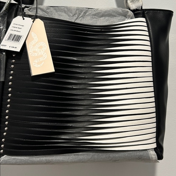 EVVE Milano Chicago Black & White Tote - NWT - Picture 3 of 12